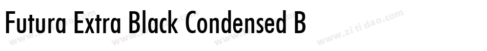 Futura Extra Black Condensed BT字体转换